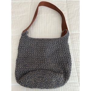 The Sak Blue Crochet Shoulder Bag
